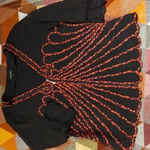 Gilani zip up shirt sz 18